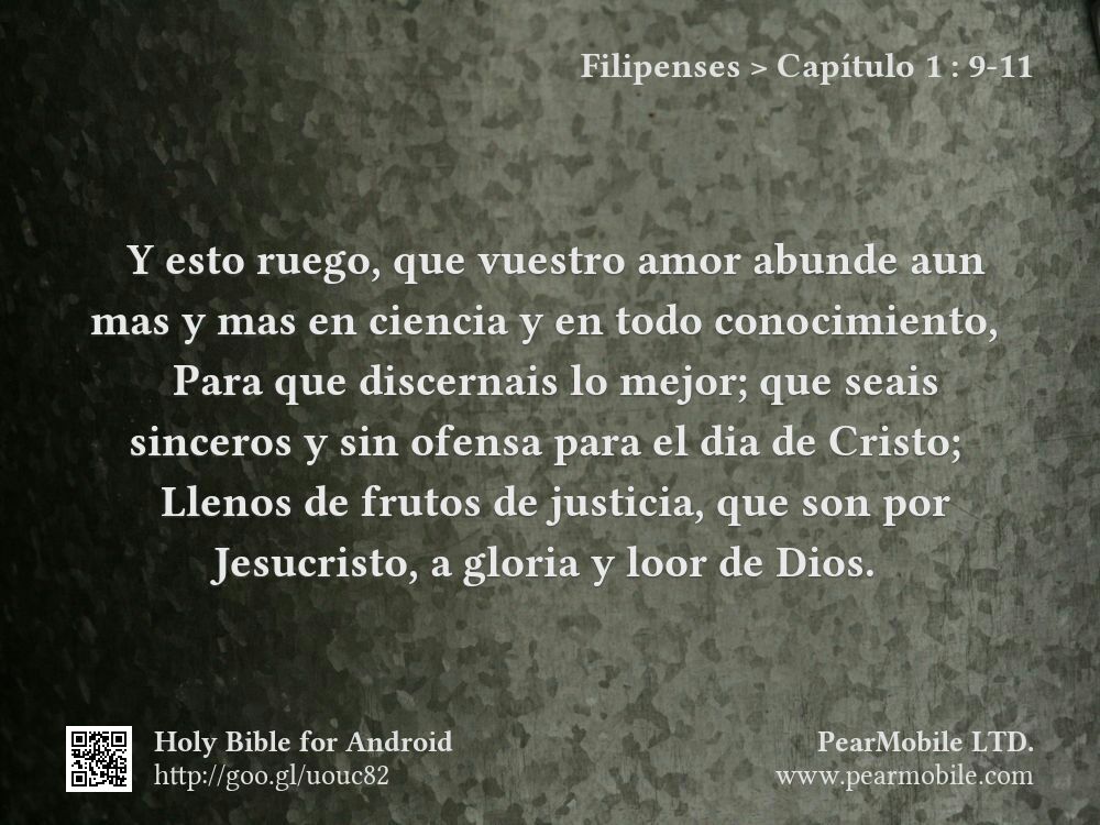 Filipenses, Capítulo 1:9-11